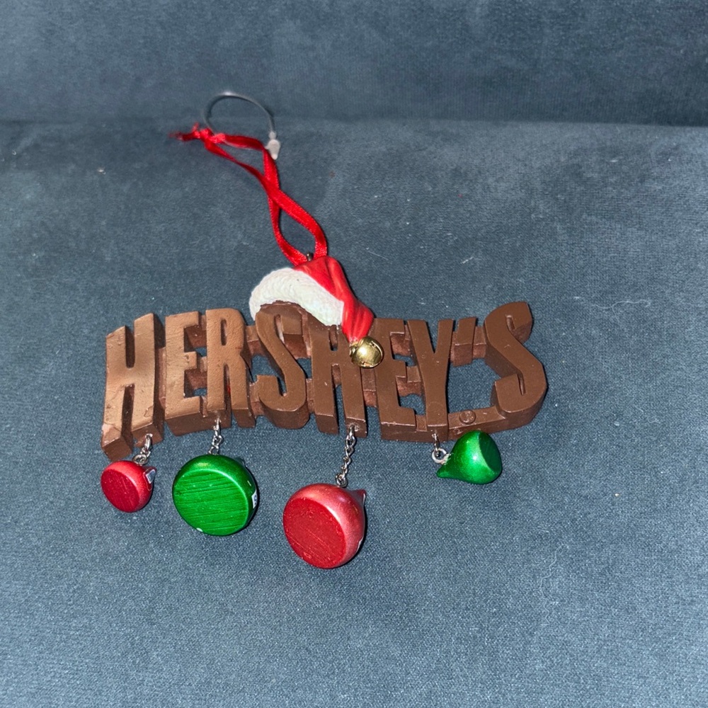 Hershey's Christmas Ornament with Red and Green Accents